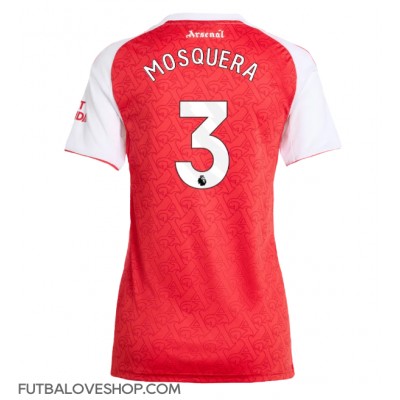 Dres Arsenal Cristhian Mosquera #3 Domáci pre Ženy 2025-26 Krátky Rukáv Dres Arsenal Cristhian Mosquera #3 Domáci pre Ženy 2025-26 Krátky Rukáv
